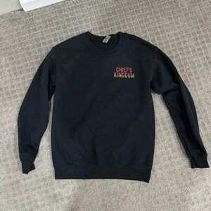 Chiefs Kingdom Black Crewneck Sweatshirt
